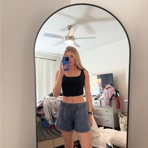 Wild fable Black Cropped Tank Top